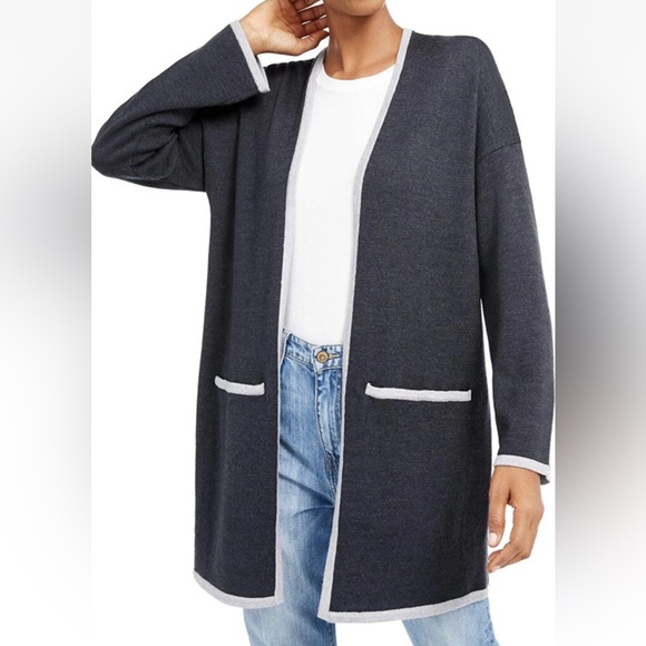 Eileen Fisher Sweaters - Eileen Fisher merino wool cardigan long duster versatile sustainable womens sz M